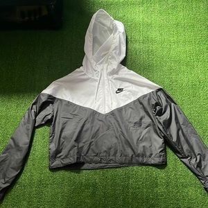 Grey and black Nike jacket/ windbreaker size xs